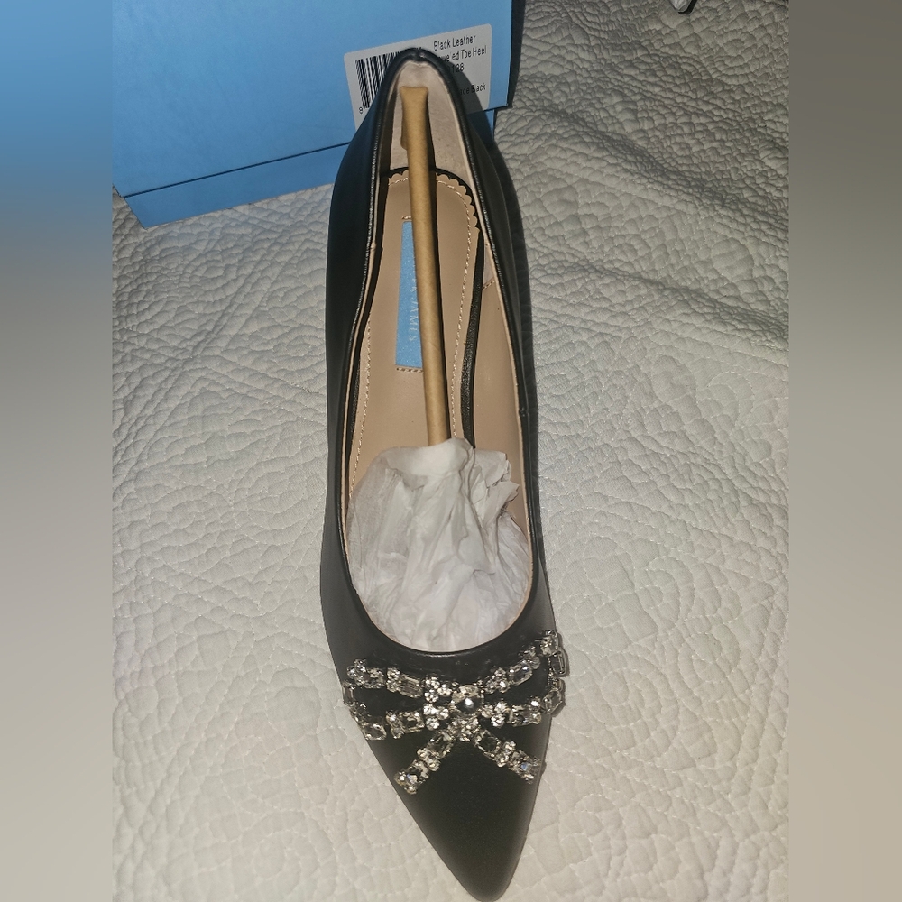 Draper James Elegant Black Women's Shoes with Rhinestone Detail Size 7.5